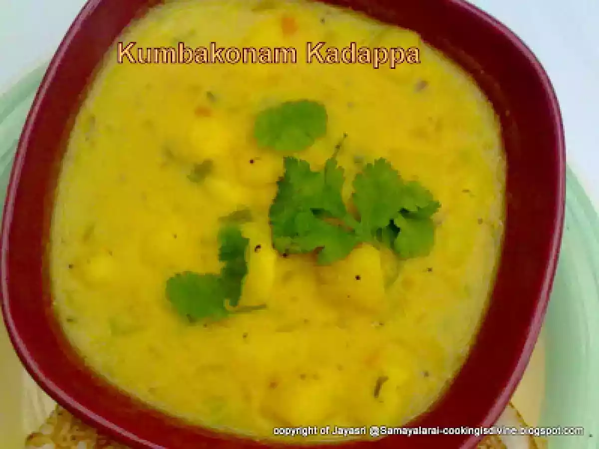 Kumbakonam kadappa (Potato Gravy from the city of Kumbakonam) - photo 2
