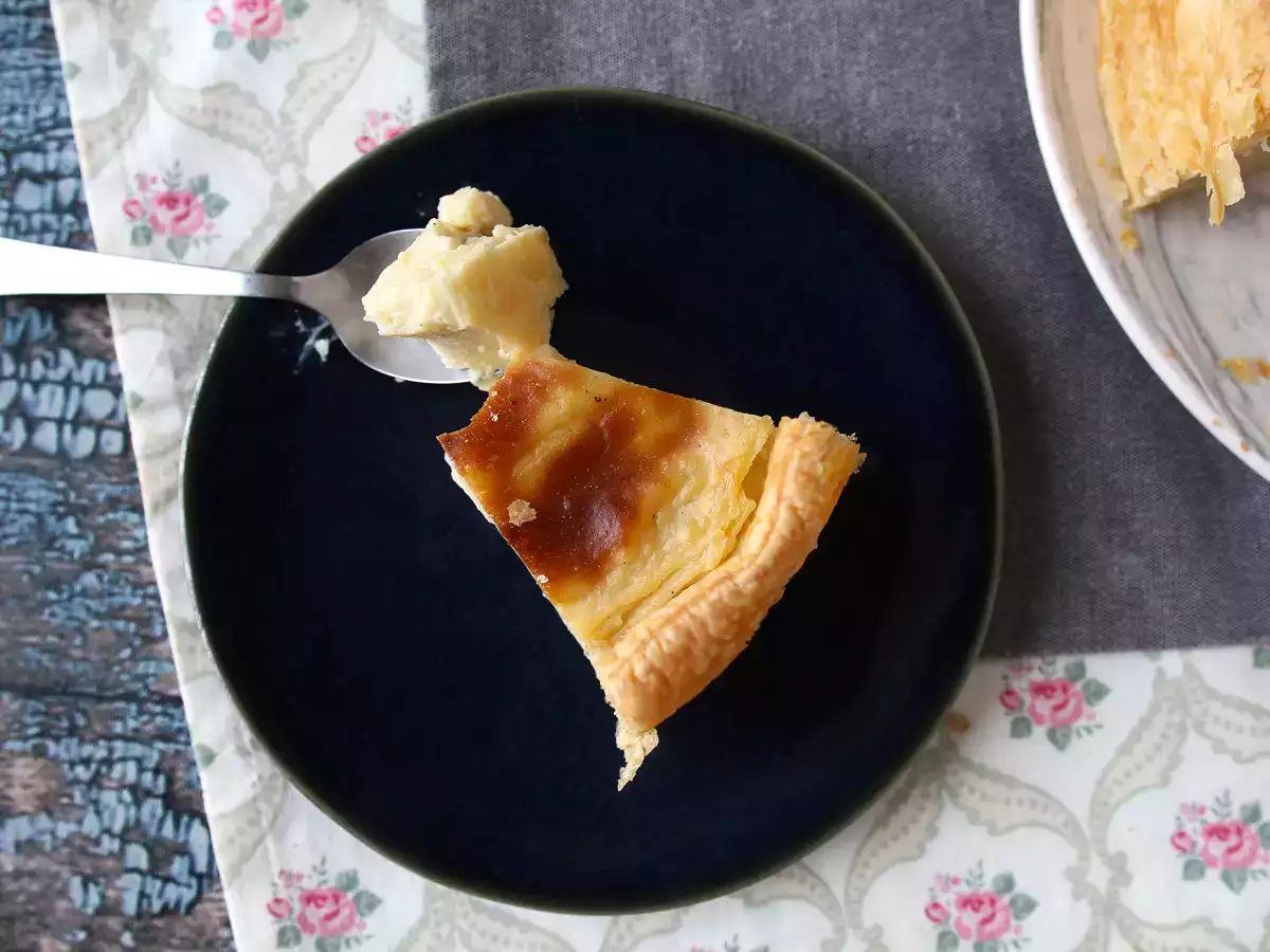 Lactose-free French custard tart - photo 3