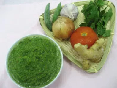Lady's Fingers in Sao Masalo (Sindhi Green Curry Paste), photo 2