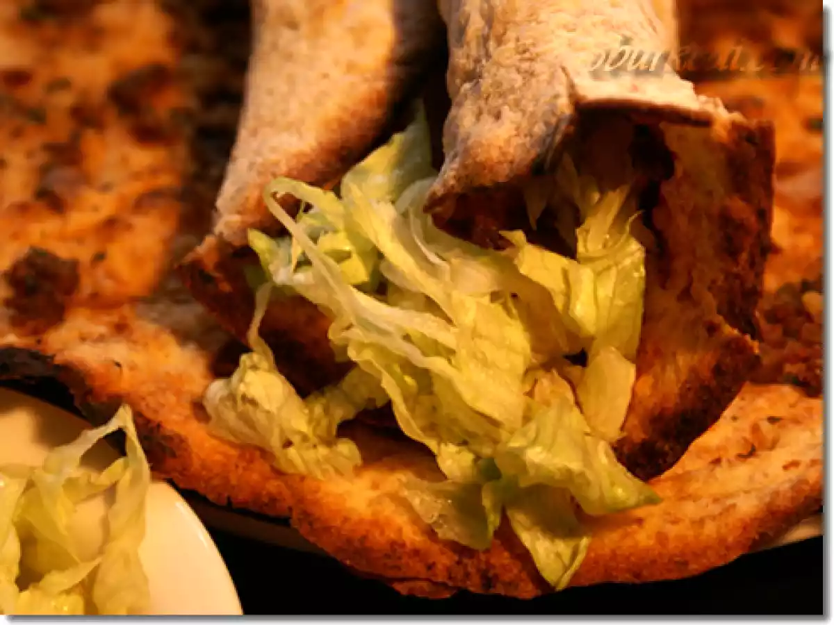 Lahmacun (Middle Eastern Pizza) - Vegetarian