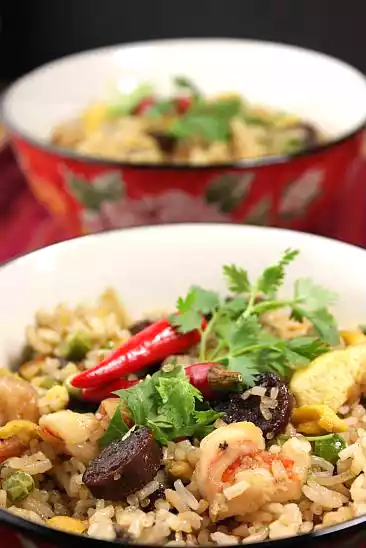 Lap cheong fried rice recipe