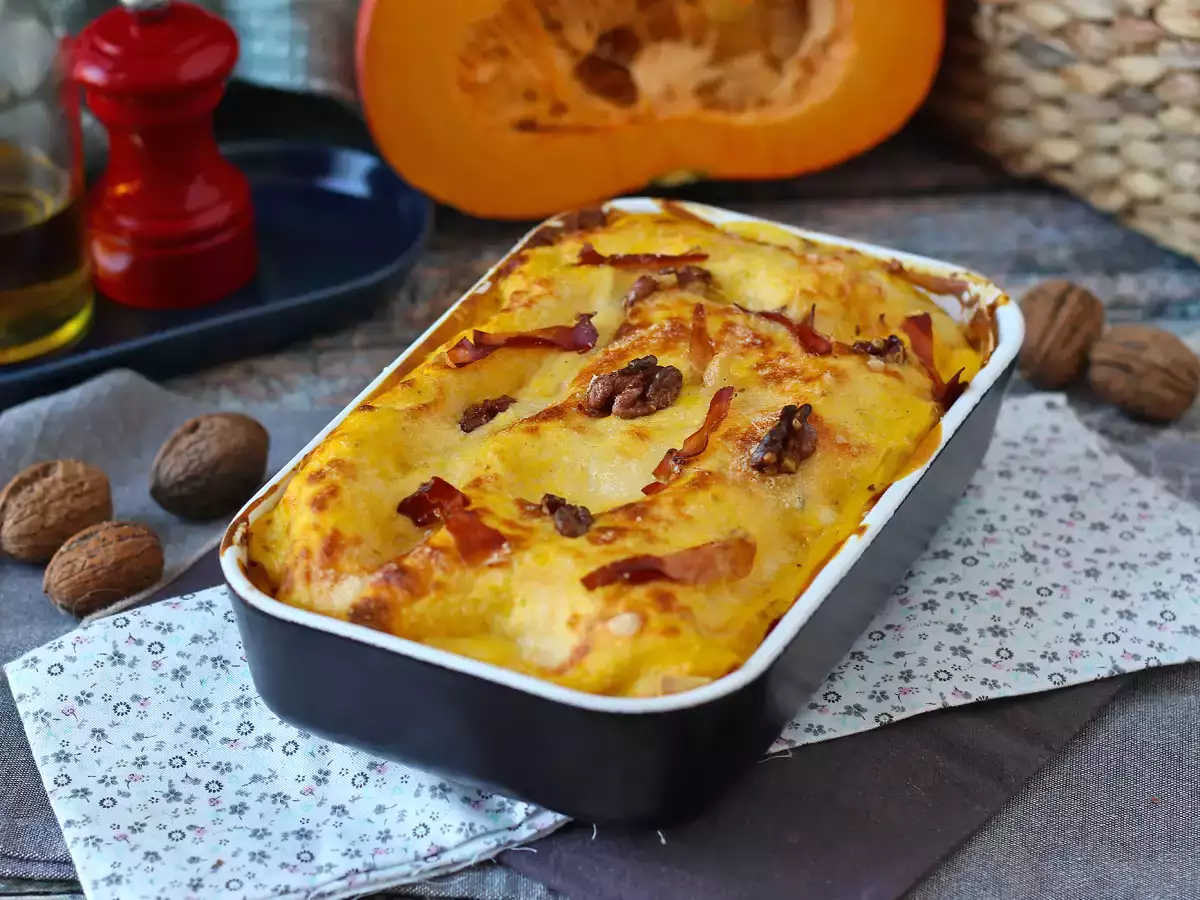 Lasagna with pumpkin, speck, and creamy, crunchy walnuts - photo 6
