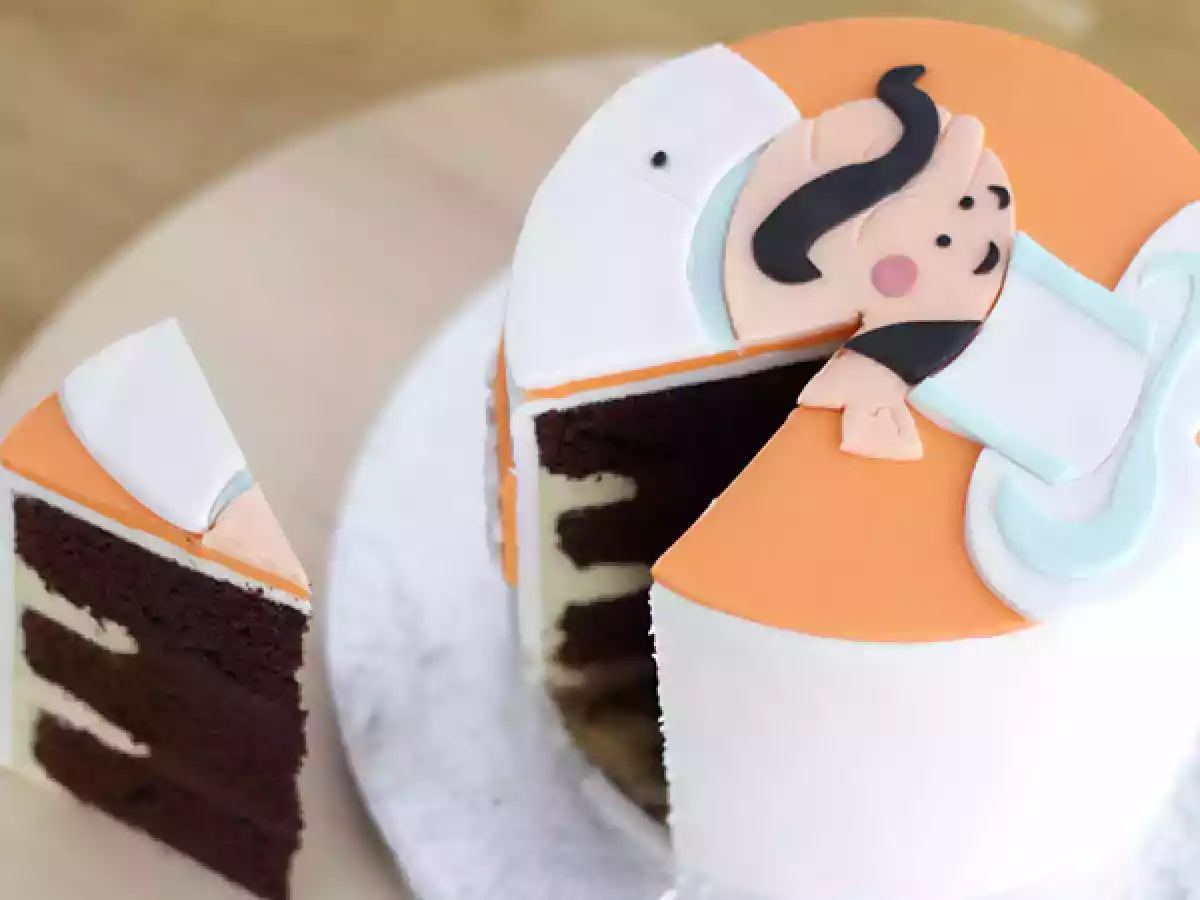 Layer cake petit chef with gum paste - video recipe ! - photo 4