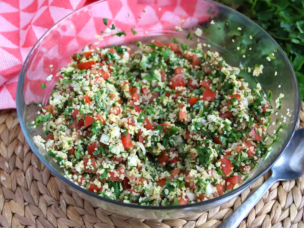 Lebanese tabbouleh: fragrant and fresh as we love it