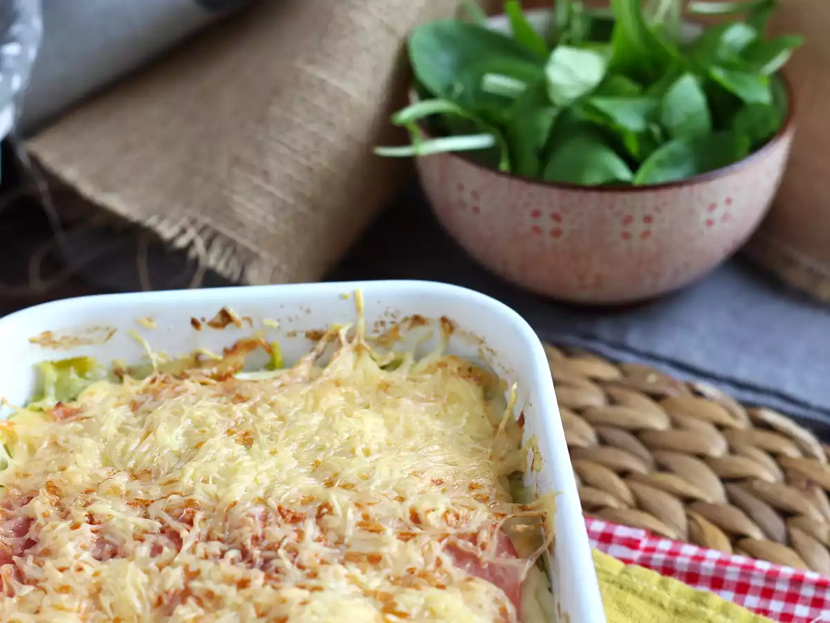 Leek, ham and cheese gratin - photo 5