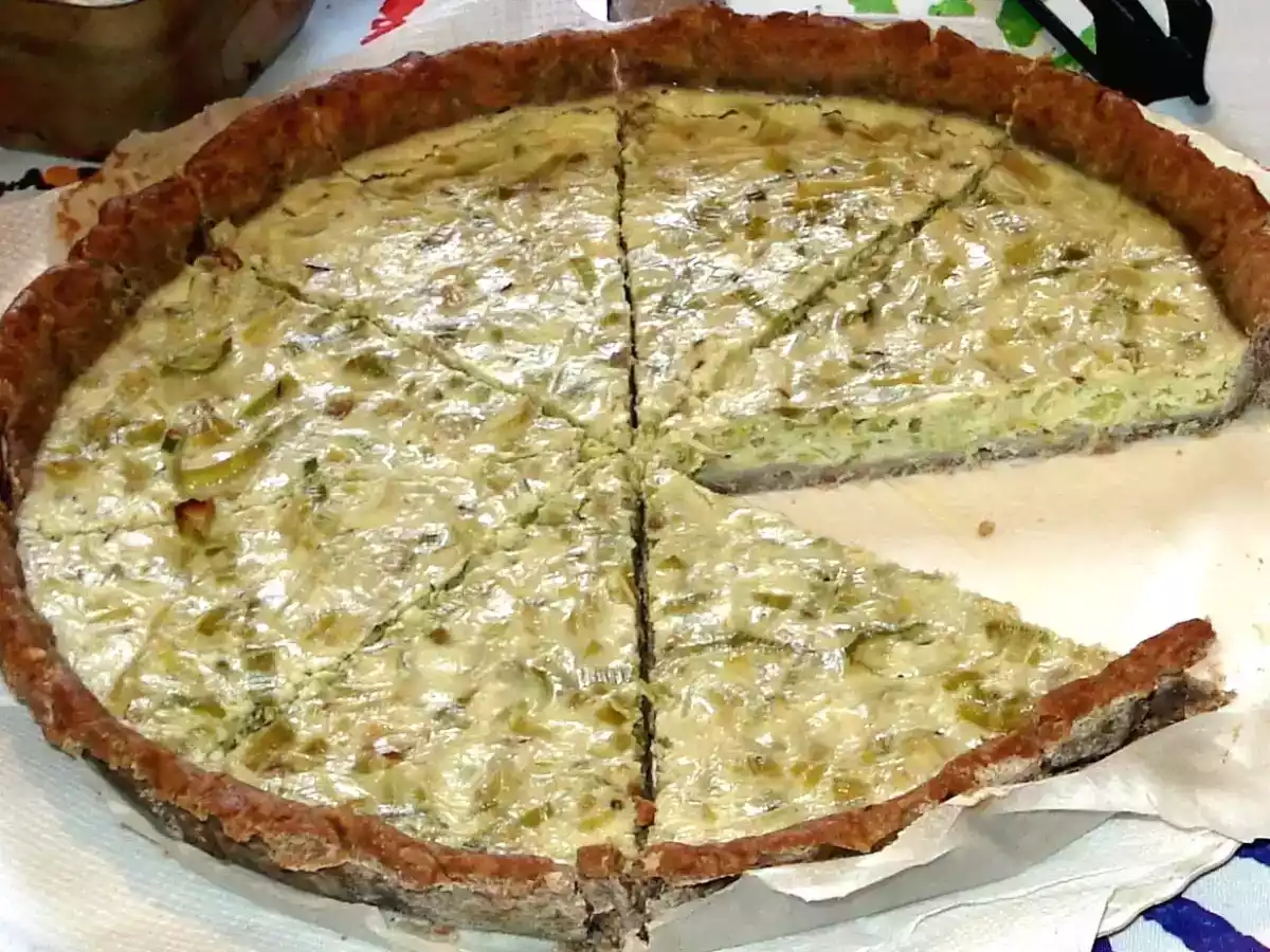 Leek Pie (dairy free)