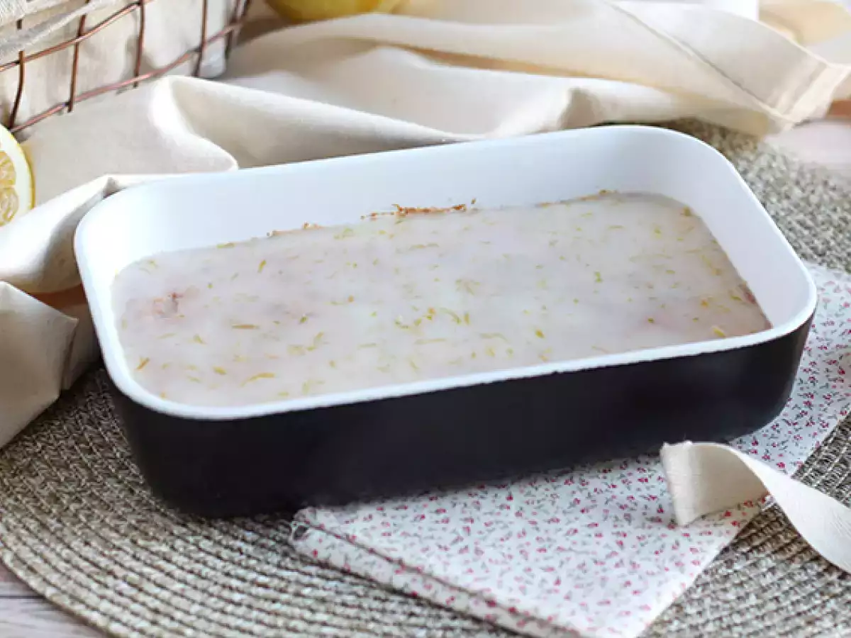 Lemon and oat brownie with lemon glaze - photo 5