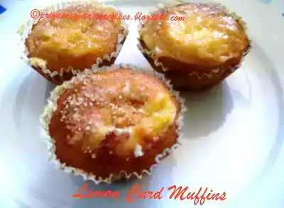Lemon curd muffins recipe - sweet & simple bakes event