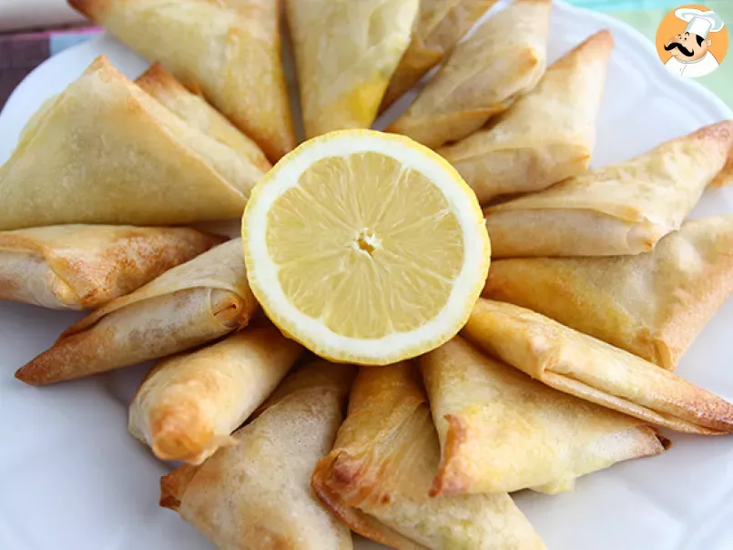 Lemon feta and chives samosas - photo 2