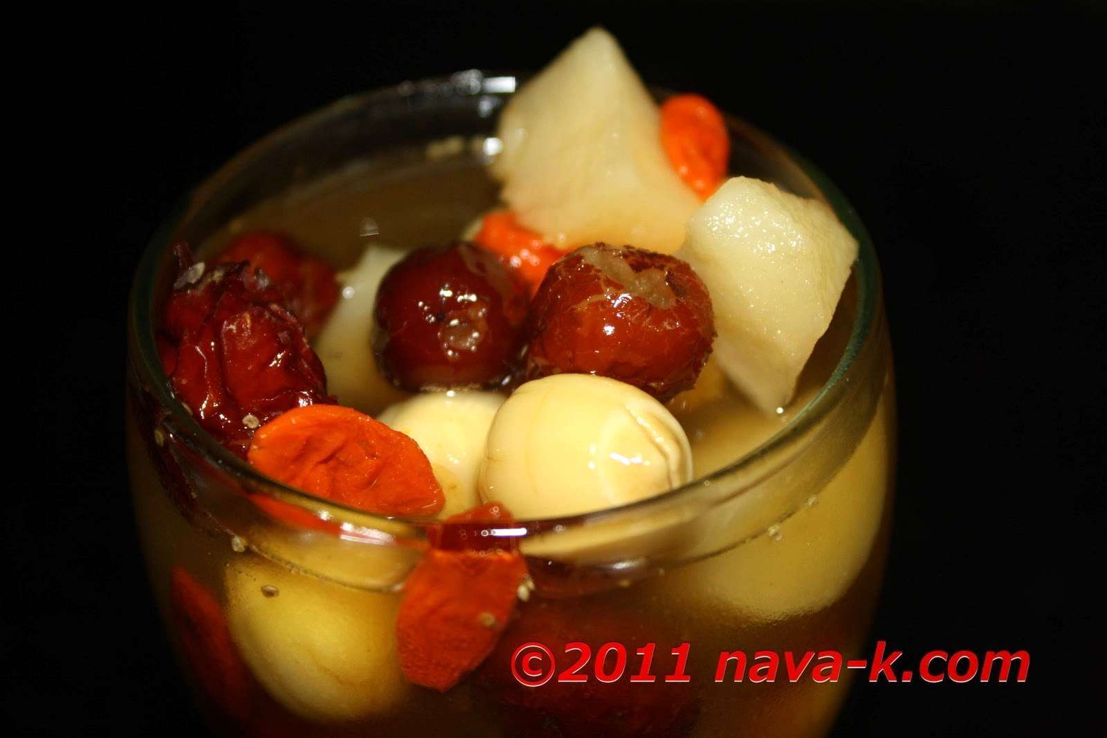 Lemon grass lotus nuts and water chestnut dessert, Recipe Petitchef