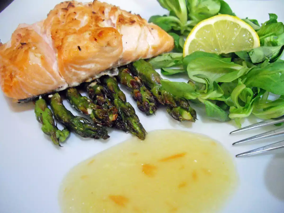 Lemon Honey Salmon with Asparagus - photo 3
