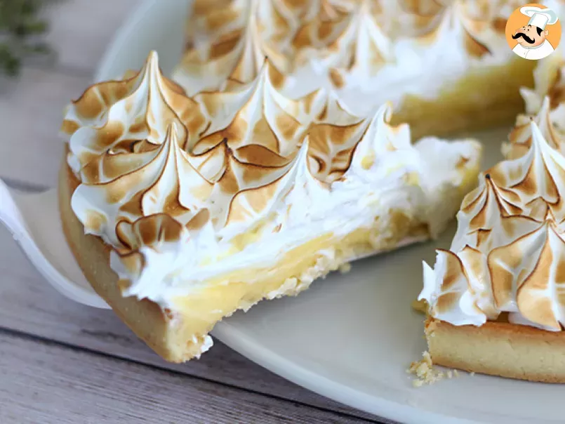 Lemon meringue pie, the recipe step by step