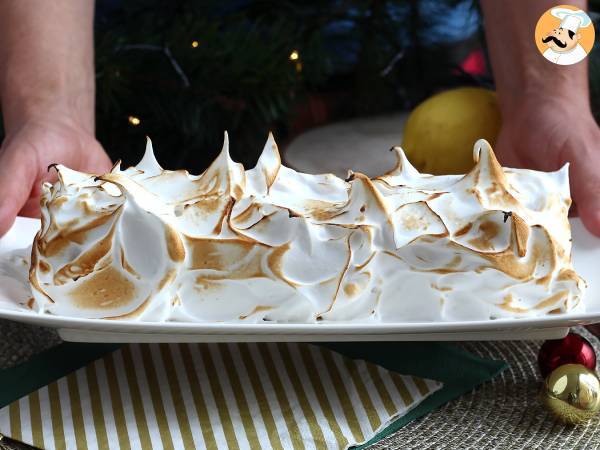 Lemon meringue tart yule log - photo 2