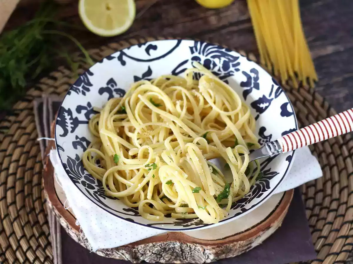 Lemon pasta - pasta al limone - photo 4