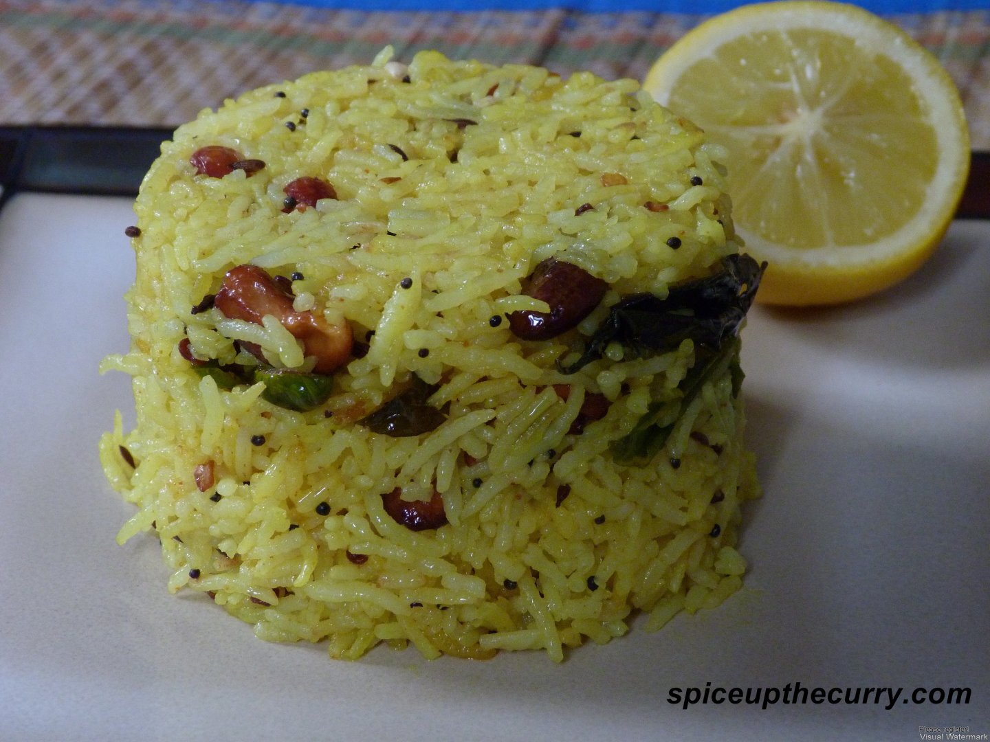Lemon rice (chitrannam), Recipe Petitchef
