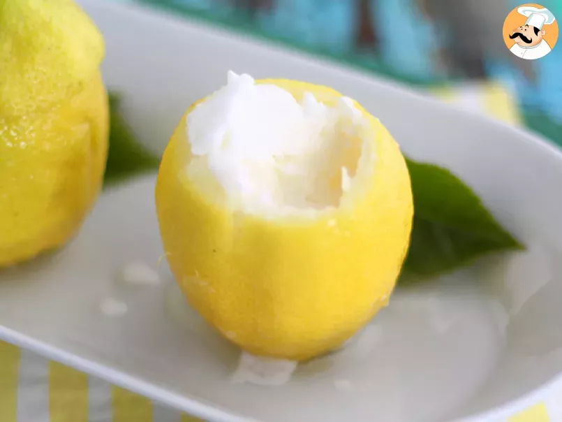 Lemon sorbet, a fresh dessert - photo 3