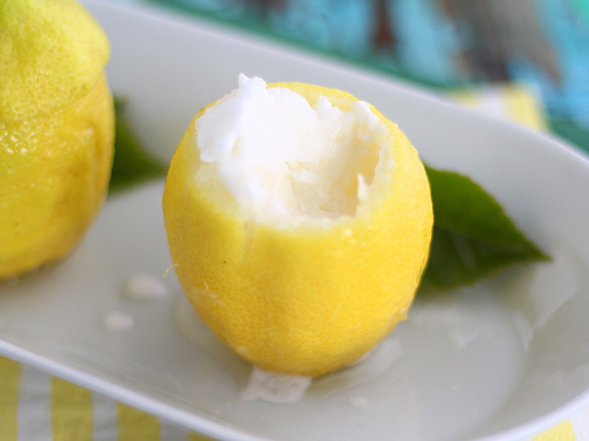 Lemon sorbet, a fresh dessert - photo 3