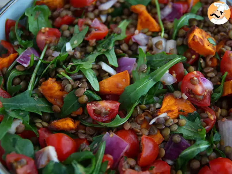 Lentil salad with sweet potatoes - photo 3