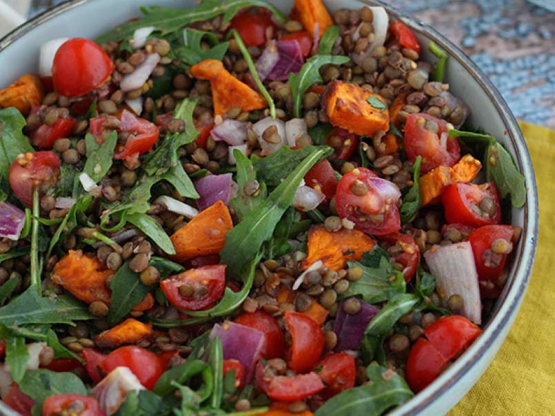Lentil salad with sweet potatoes - photo 4