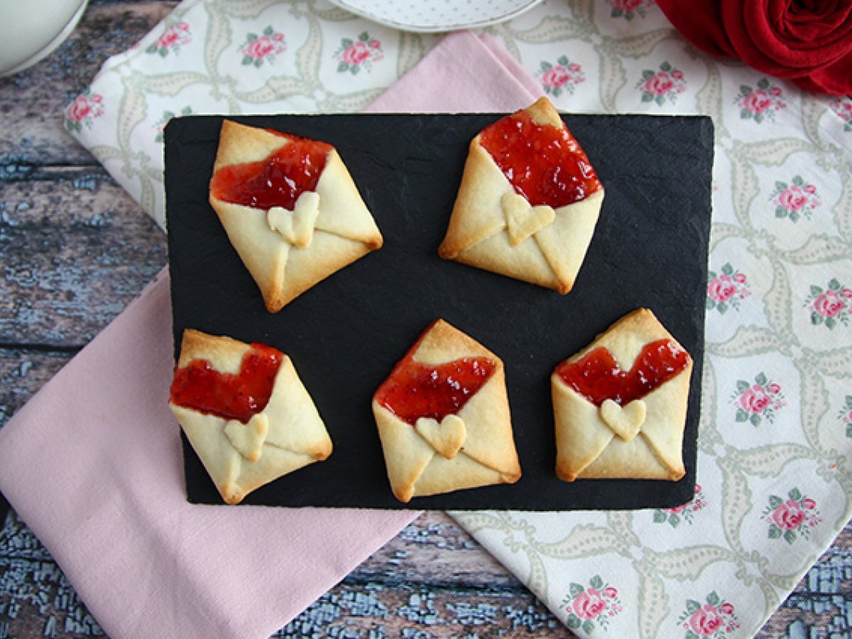 Letter cookies for Valentine's day