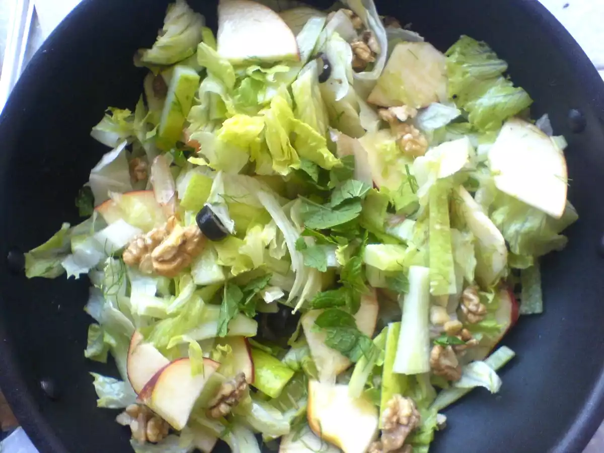 Lettuce, Apple, and Cucumber Salad - photo 2