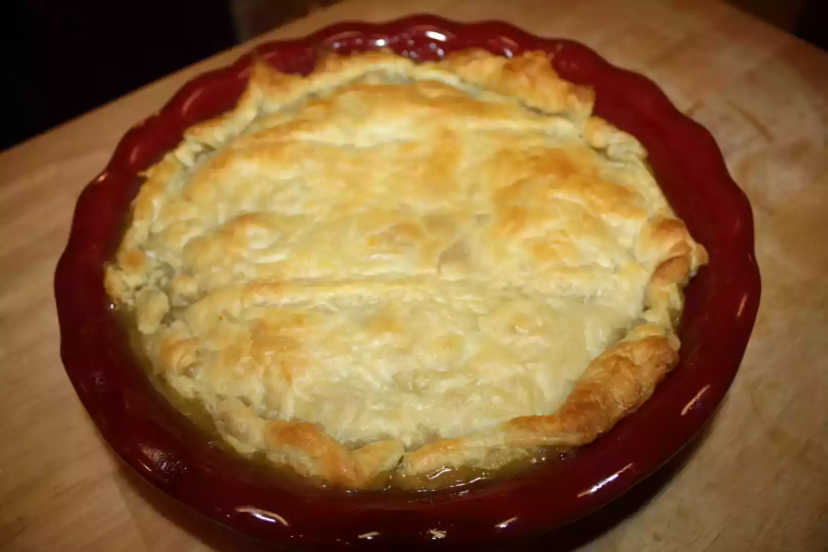Light chicken pot pie recipe - easy and tasty dinner