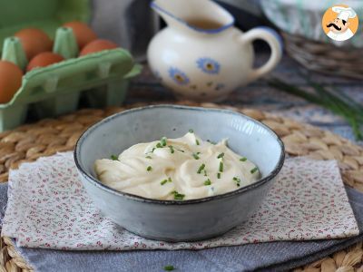 Light, oil-free hard-boiled egg mayonnaise! perfect when you can't eat raw eggs! - photo 2