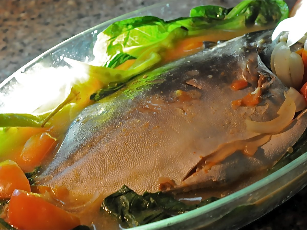 Lightly Souped Pomfret (Filipino: Pinangat Na Pampano) - photo 2