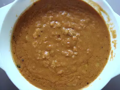 Lima beans gravy recipe and instant mango pickle
