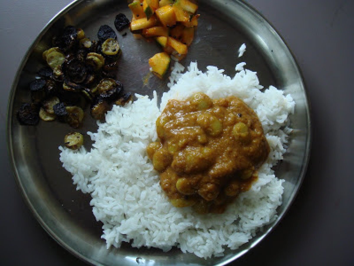 LIMA BEANS GRAVY AND INSTANT MANGO PICKLE - photo 3