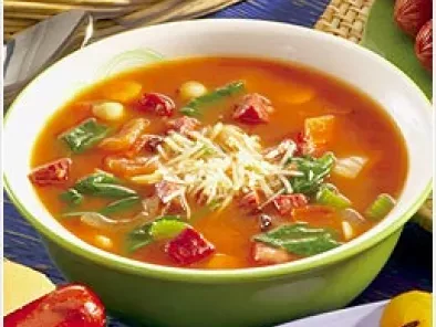 Low fat autumn vegetable minestone soup in the crock pot, Recipe Petitchef
