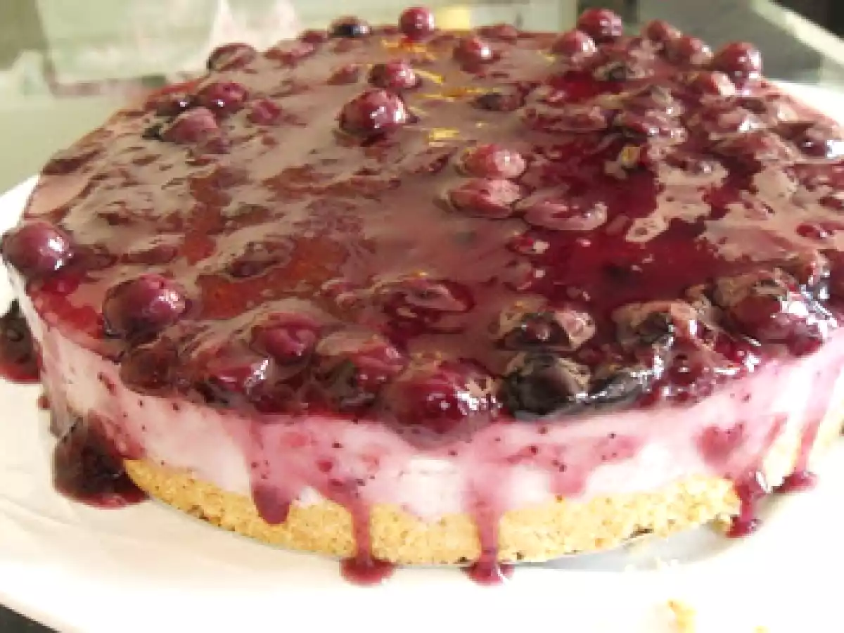 Low fat blueberry cheese cake