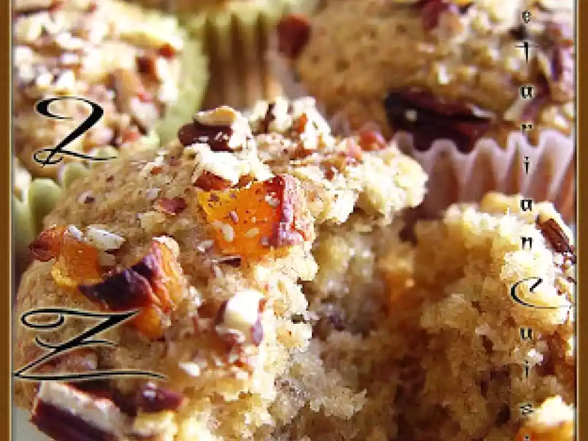 Lowfat Eggless Banana Walnut Apricot Muffin / Bread / Cake