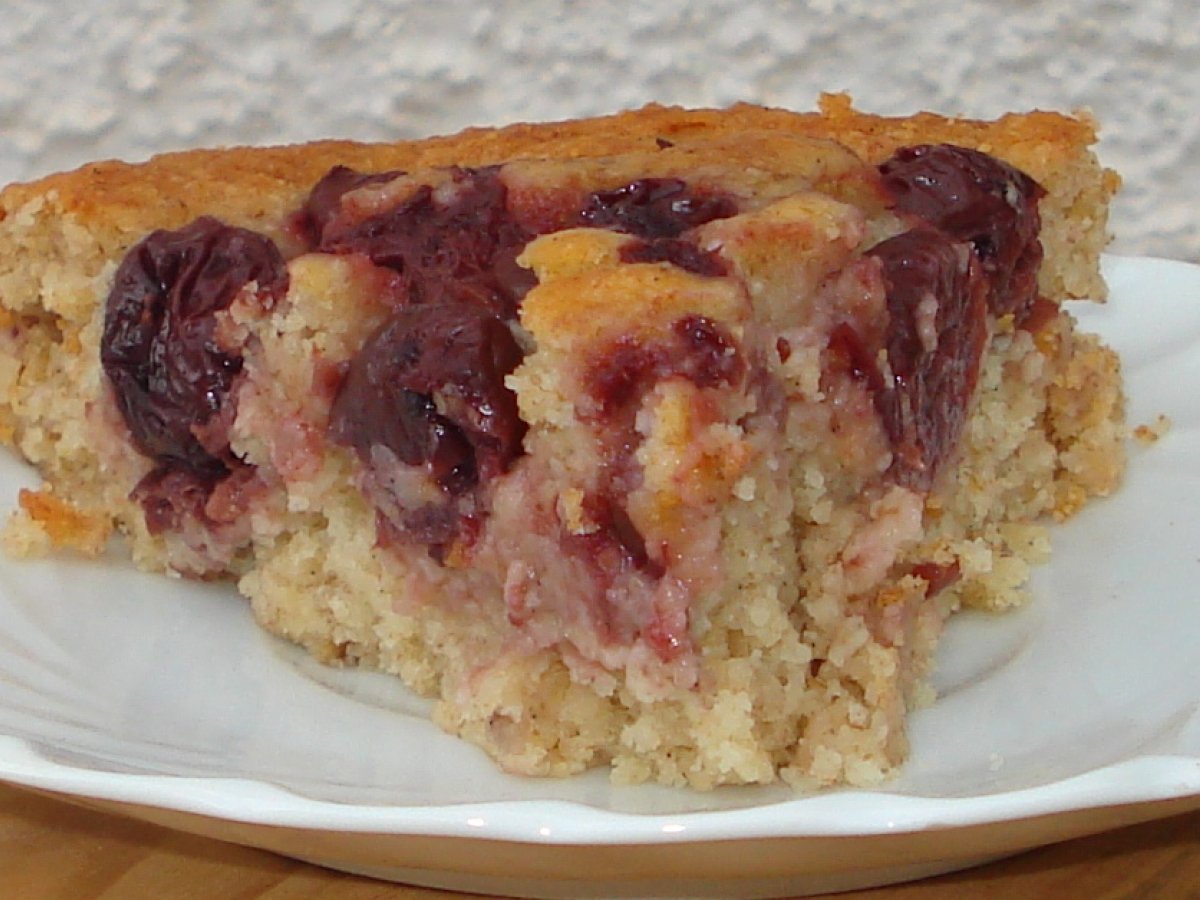 Luscious cherry, oats and coconut cake (dairy free)