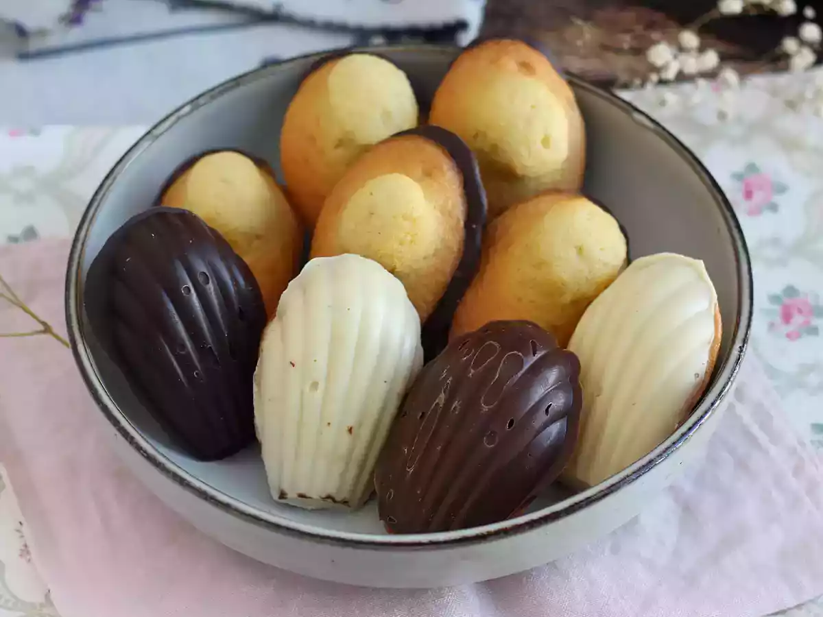 Madeleines with chocolate - video recipe ! - photo 7