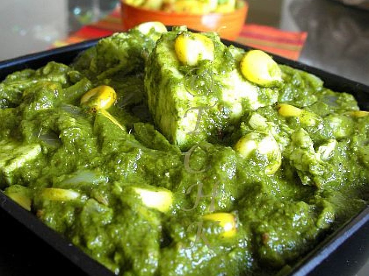 Makai Palak Paneer...Grilled Corn Palak Paneer