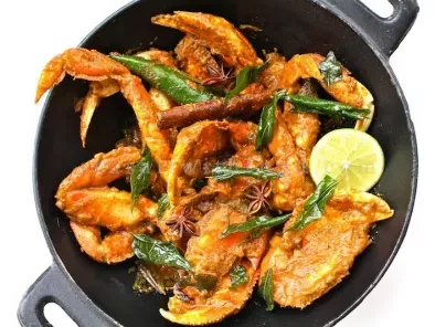 Malaysian Dry Curry Crabs