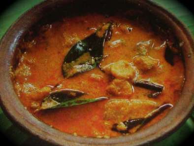 Mangalorean prawns curry, Fried fish & Fried Yam