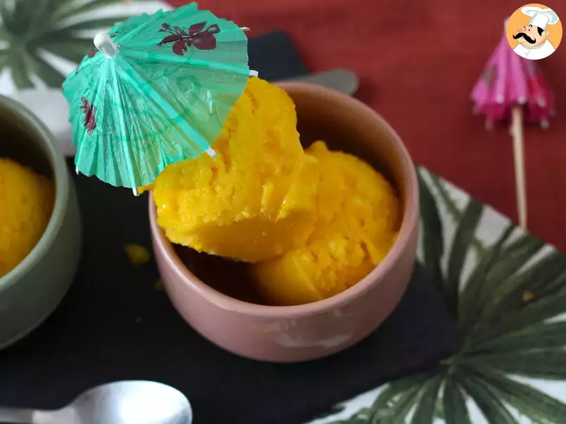Mango and lime sorbet with only 3 ingredients and ready to eat in 5 minutes!, photo 4
