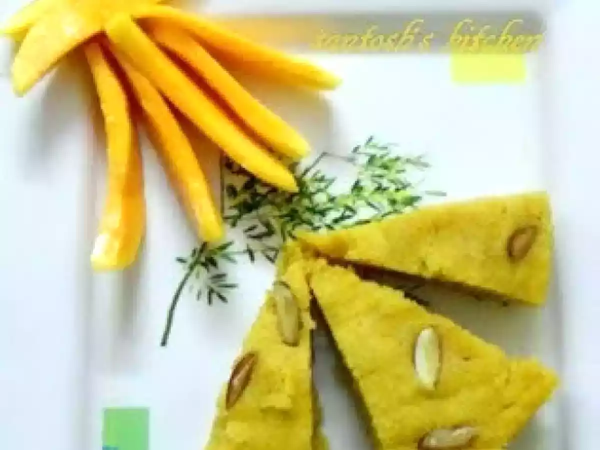 Mango cake with twist