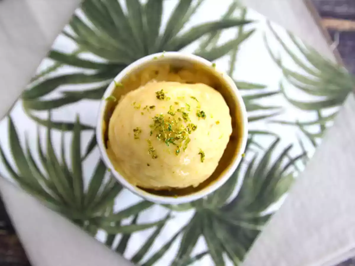 Mango ice cream without an ice cream maker - photo 3
