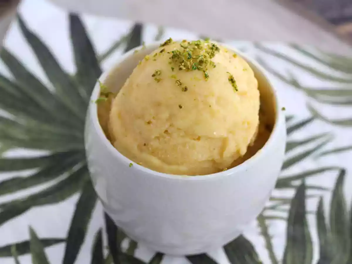 Mango ice cream without an ice cream maker - photo 4