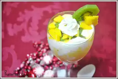 Mango-kiwi parfait recipe