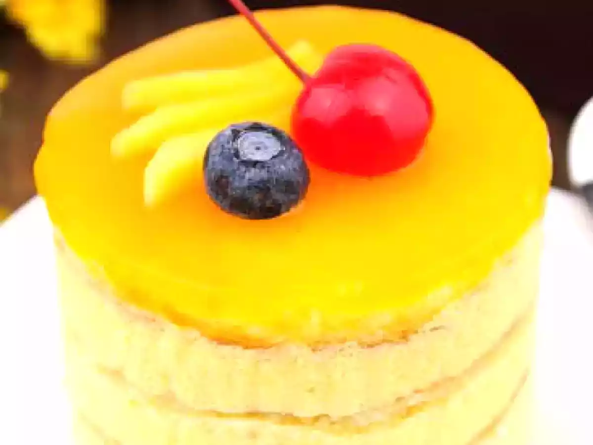 Mango Mirror Cake