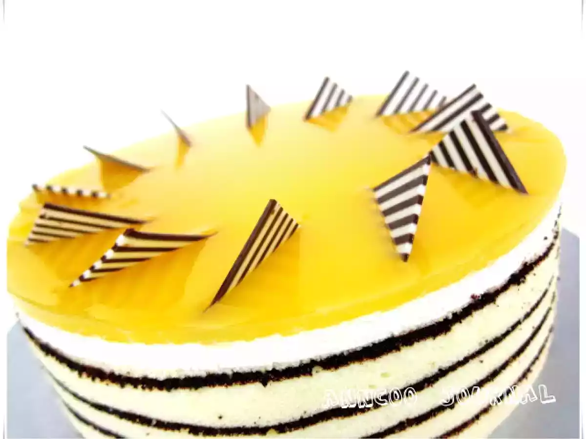 Mango Mirror Cake