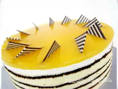 Mango Mirror Cake