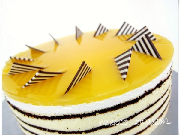 Mango Mirror Cake