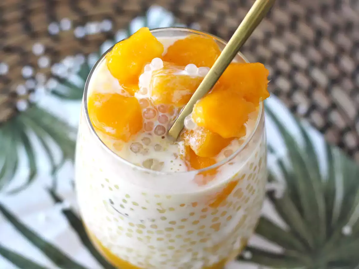 Mango sago, the Asian dessert with tapioca and mango that conquers for its simplicity - photo 2