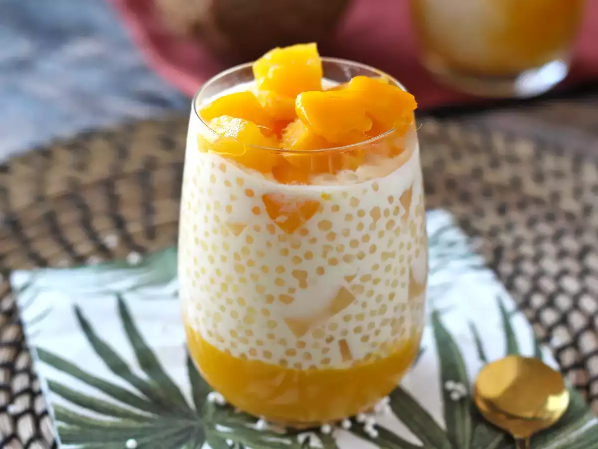 Mango sago, the Asian dessert with tapioca and mango that conquers for its simplicity - photo 3
