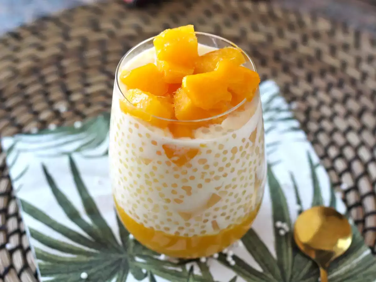 Mango sago, the Asian dessert with tapioca and mango that conquers for its simplicity - photo 4